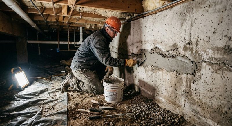 Basement Foundation Repair in Plainville, CT
