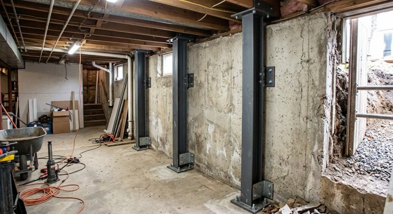Basement Stabilization in Wallingford, CT