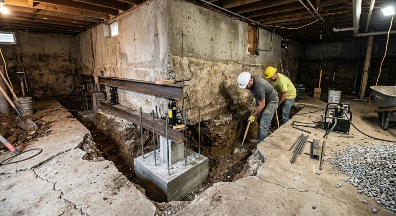 Basement Underpinning in Wallingford, CT