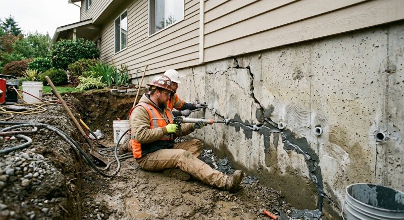 Cracked Foundation Repair in Haddam, CT