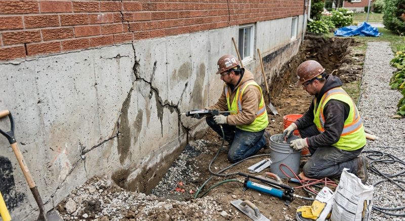 Cracked Foundation Repair in Killingworth, CT