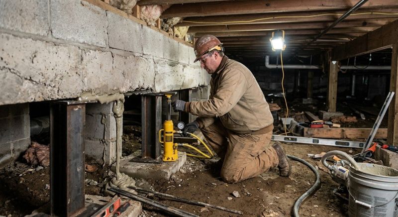 Crawl Space Leveling in Wallingford, CT