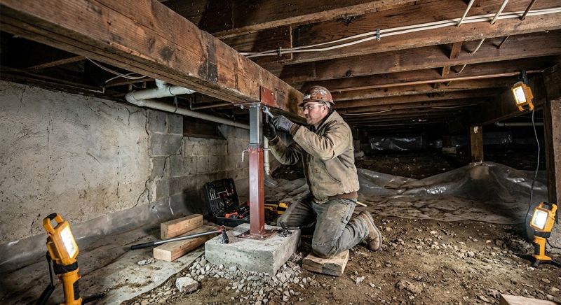 Crawlspace Foundation Repair in Plainville, CT