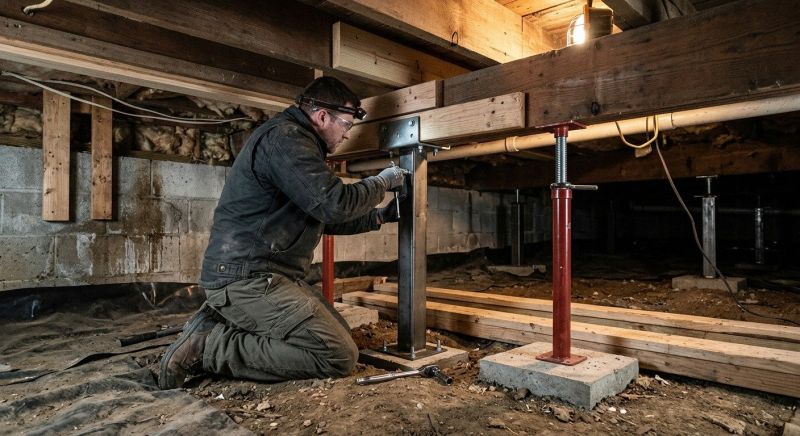 Crawlspace Structural Repair in Wallingford, CT