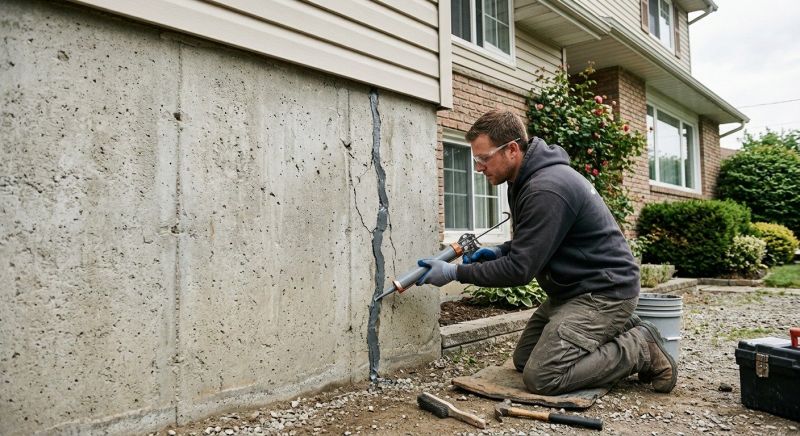 Foundation Crack Sealing in Wallingford, CT