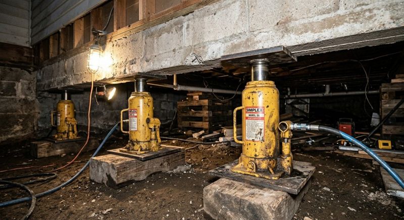 Foundation Jacking in Derby, CT