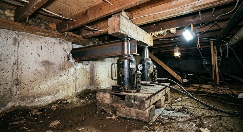 Foundation Jacking in East Hampton, CT