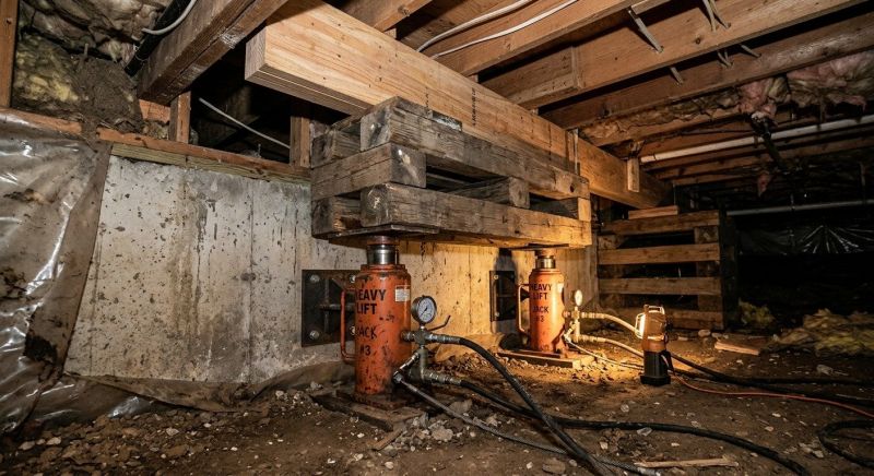 Foundation Jacking in Milford, CT