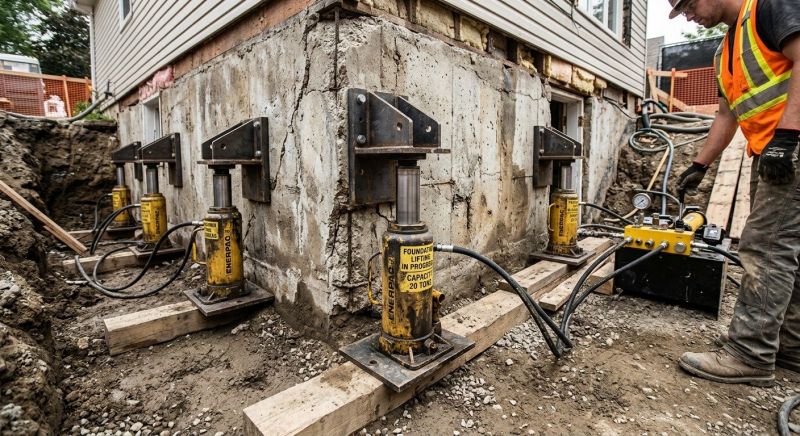 Foundation Jacking in Monroe, CT