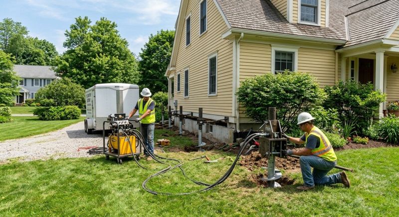 Foundation Lifting in East Berlin, CT