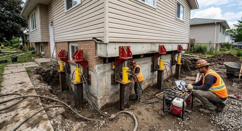 Foundation Lifting in Glastonbury, CT