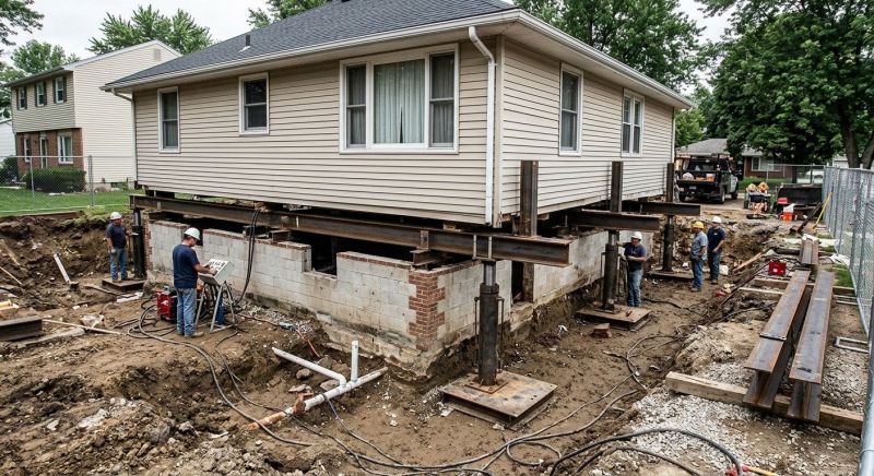 Foundation Lifting in Northfield, CT