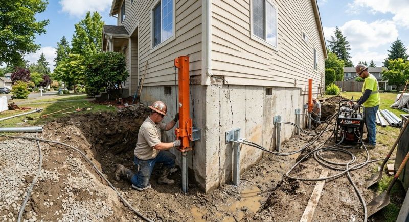 Foundation Pier Repair in Wallingford, CT