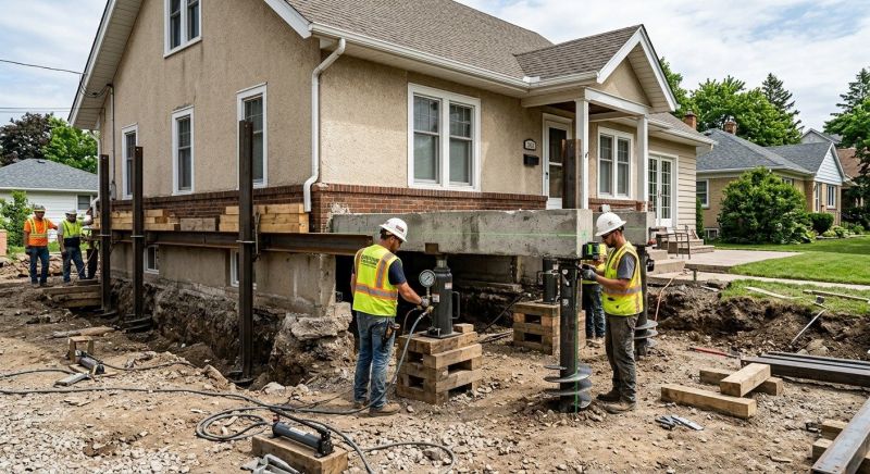 Foundation Releveling in Wallingford, CT