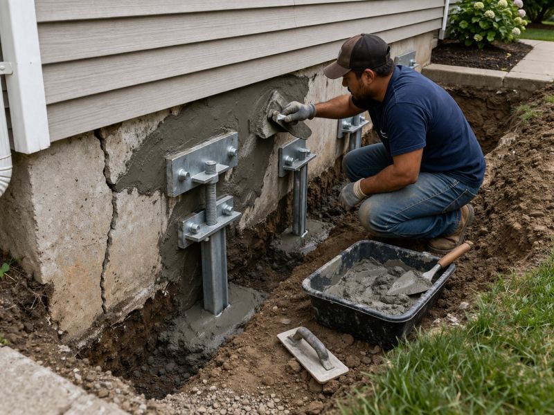 House Foundation Repair in Northfield, CT