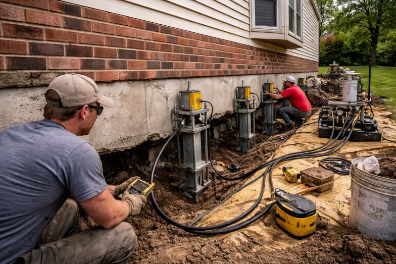 Settling Foundation Service in Branford, CT