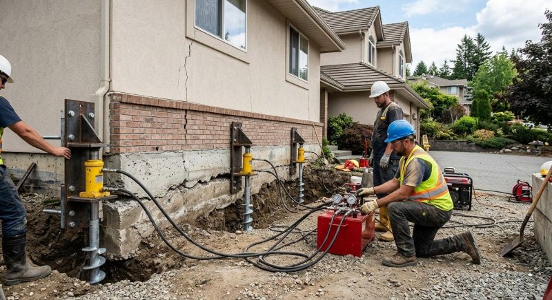 Sinking Foundation Lifting in Wallingford, CT