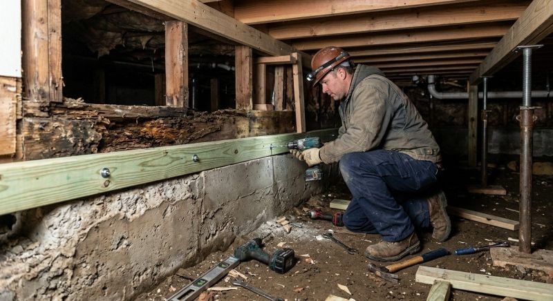 Sinking Foundation Repair in Cheshire, CT