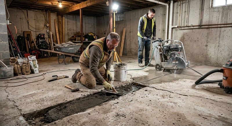 Slab Foundation Repair in Wallingford, CT